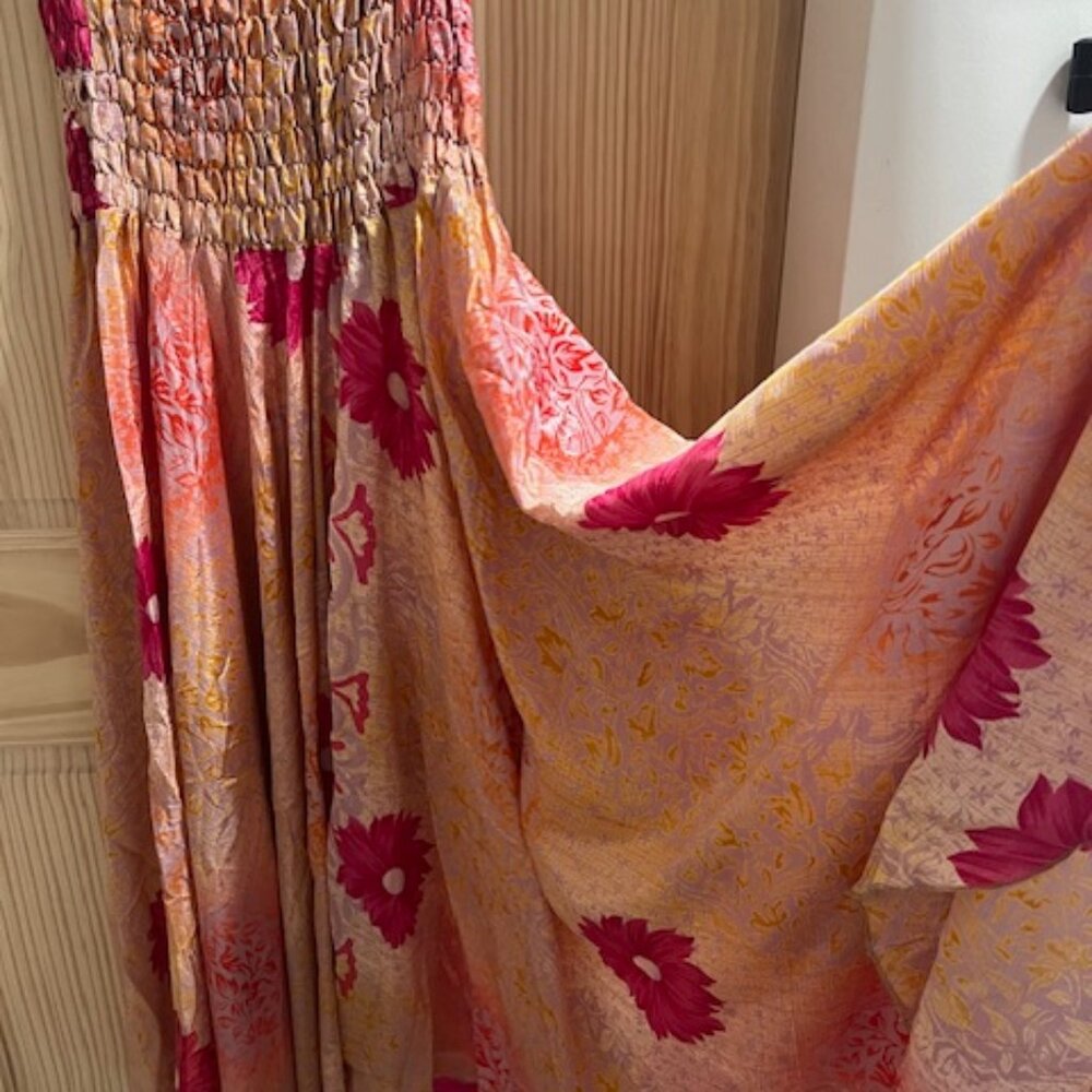 Wide-Leg Gypsy pants 100% Silk - Picture 2 of 6